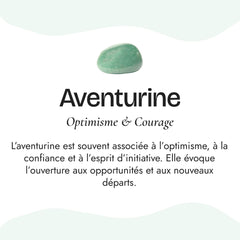 Pierre naturelle du Bracelet "Opportunité" en Aventurine