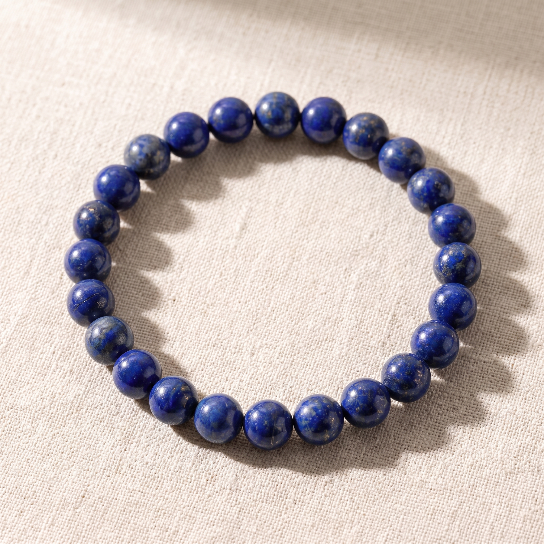 Bracelet "Expression" en Lapis Lazuli, bracelet en pierres naturelles