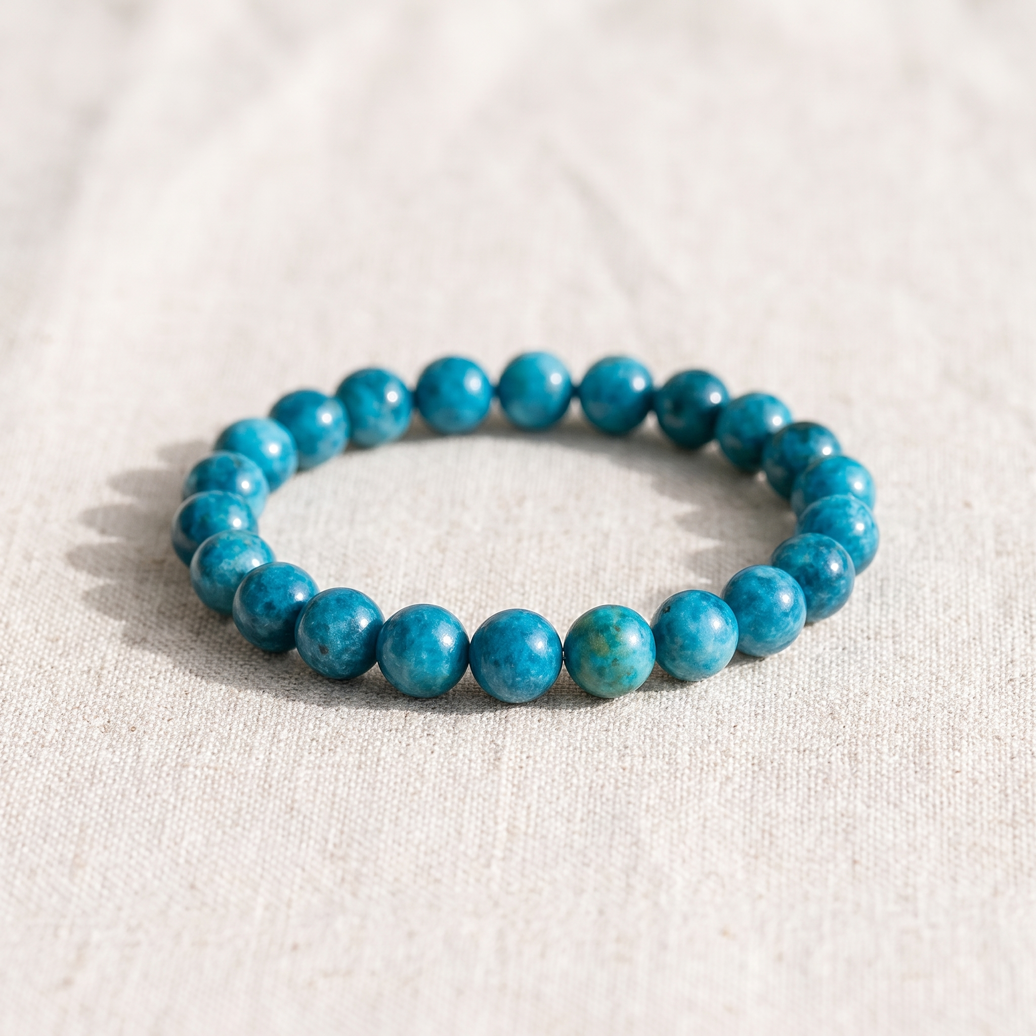 Bracelet "Clarté Intérieure" en Apatite, bracelet en pierres naturelles
