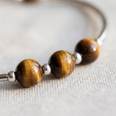Détail des pierres du Bracelet "Chance" en Pierres Naturelles