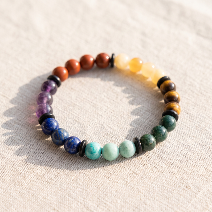 Bracelet "Harmonisation des 7 Chakras", bracelet en pierres naturelles
