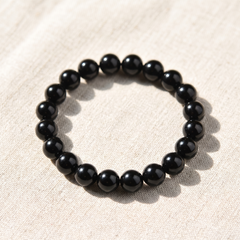 Bracelet "Rempart" en Tourmaline Noire, bracelet en pierres naturelles