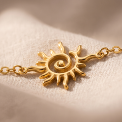 Détail des pierres du Bracelet "Rayon de Vie" Soleil Symbolique