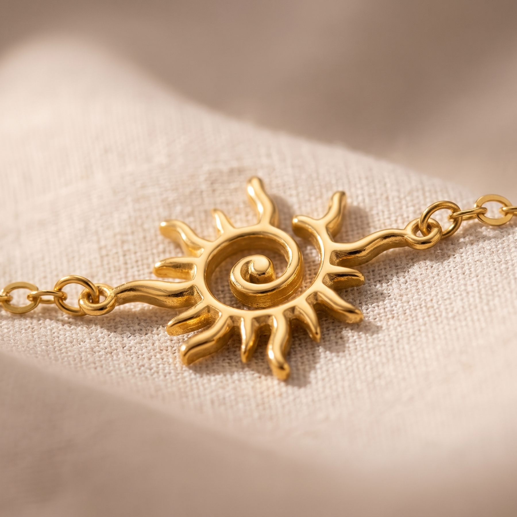 Détail des pierres du Bracelet "Rayon de Vie" Soleil Symbolique