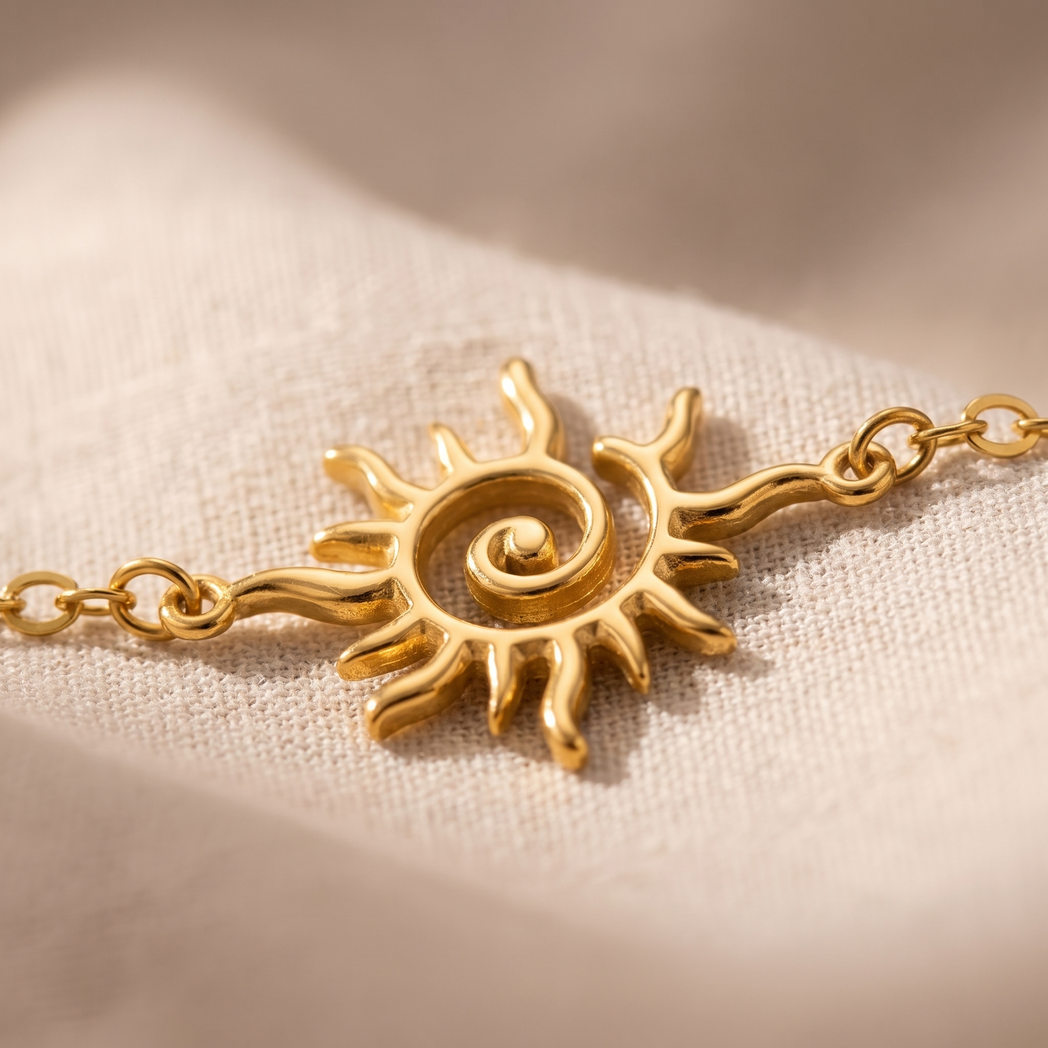 Détail des pierres du Bracelet "Rayon de Vie" Soleil Symbolique