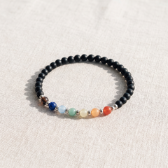 Bracelet Fin "Chakras", bracelet en pierres naturelles