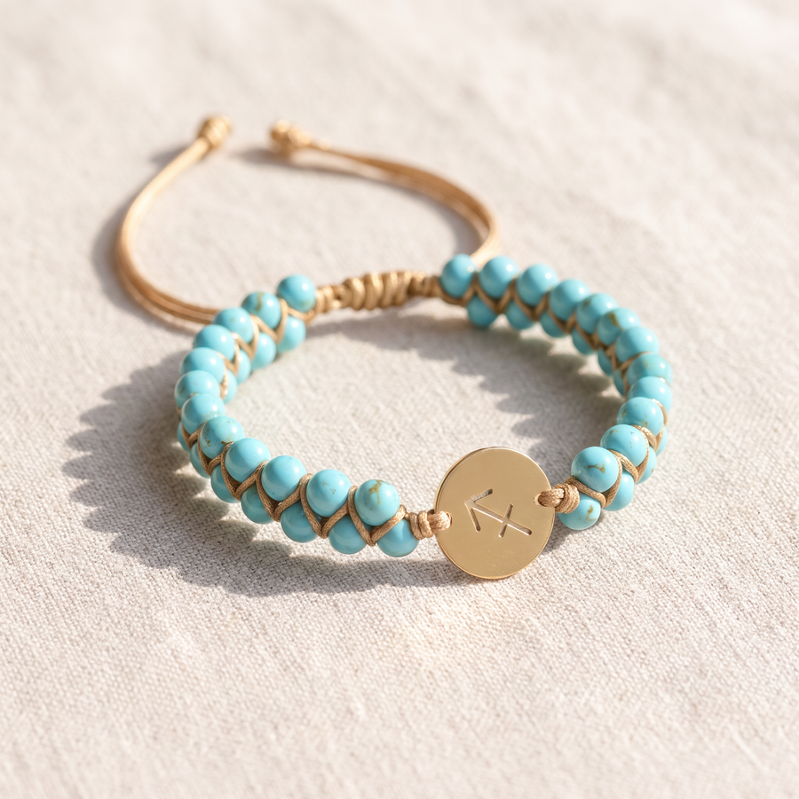 Bracelet Tressé "12 Constellations" en Pierres Naturelles, bracelet en pierres naturelles