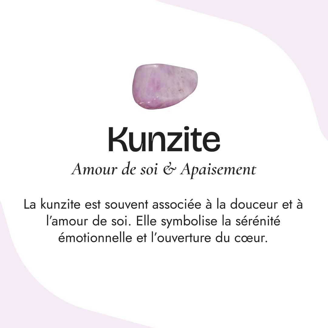 Pierre naturelle du Bracelet "Douceur Féminine" en Labradorite, Pierre de Lune & Kunzite