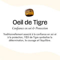 Pierre naturelle du Bracelet "Nouvel Élan" en Apatite & Oeil de Tigre