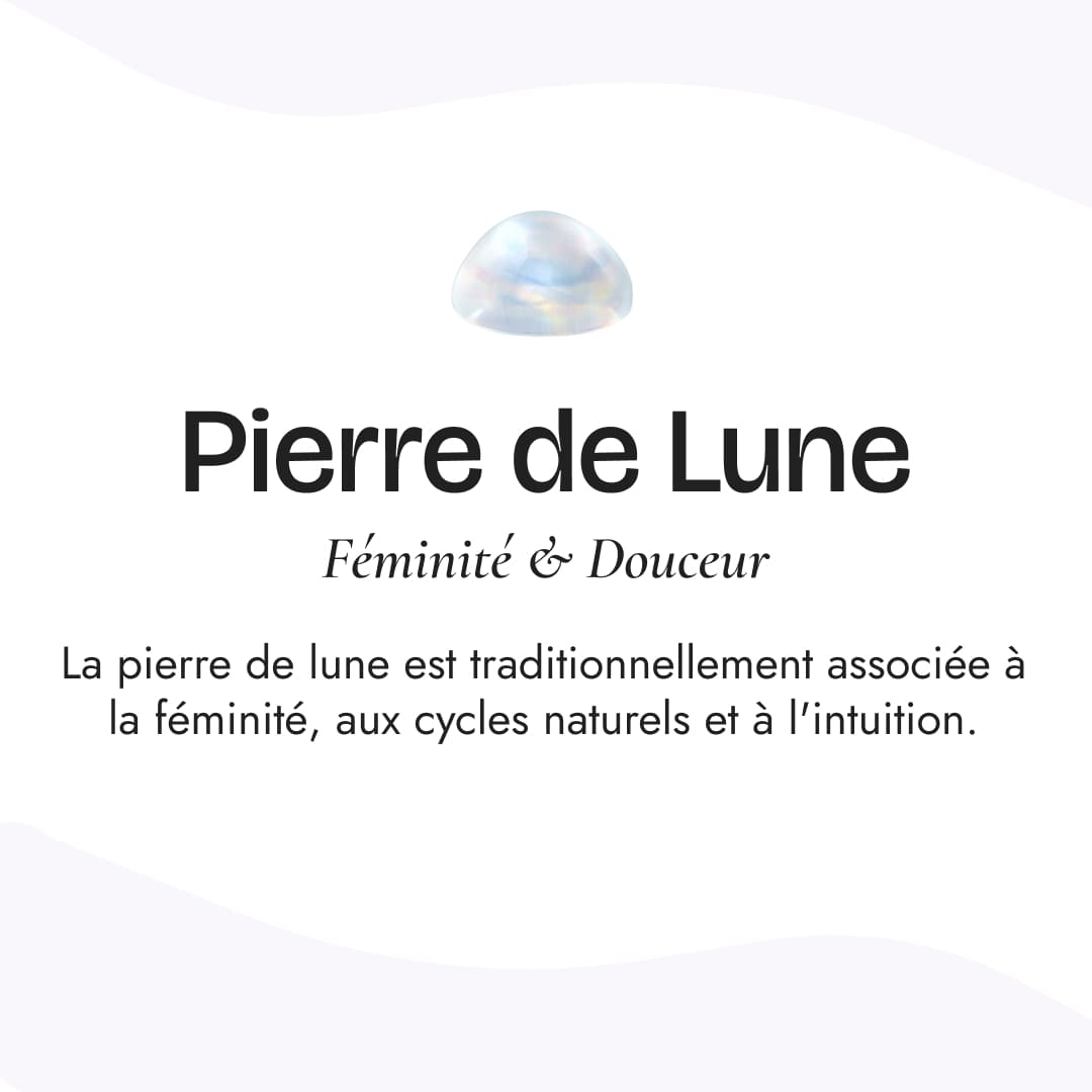 Pierre naturelle du Bracelet "Vénus" en Pierre de Soleil, Quartz Rose & Pierre de Lune